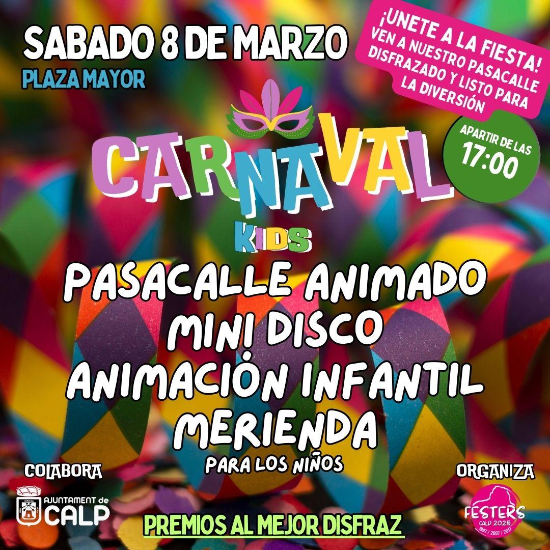 Programación de Carnaval en Calpe 2025 1 Programación de Carnaval en Calpe 2025 - infantil