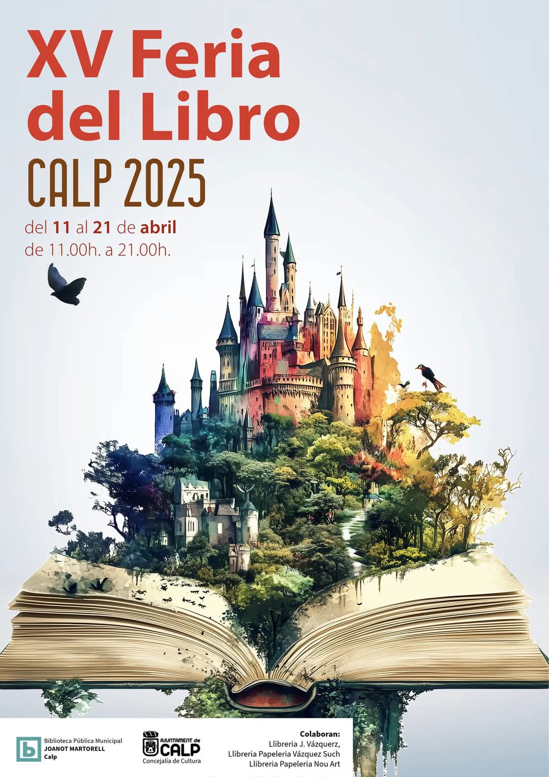 Programación de la XV Feria del Libro 2025 en Calpe 1 XV Feria del Libro - Calpe 2025